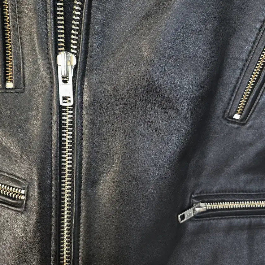 [BUNJANG] VIVASTUDIO Lambskin Leather Rider Jacket / 비바스튜디오(vivastudio) 램스킨 라이더 가죽자켓 블랙 S