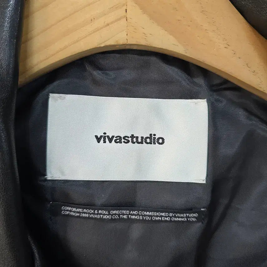[BUNJANG] VIVASTUDIO Lambskin Leather Rider Jacket / 비바스튜디오(vivastudio) 램스킨 라이더 가죽자켓 블랙 S