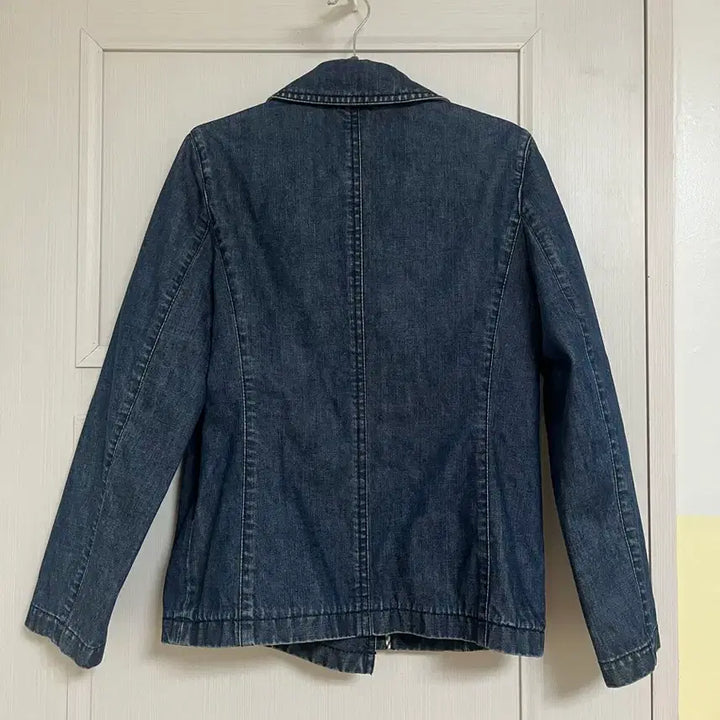 [BUNJANG] Aquascutum Denim Double Coat Jacket / Aquascutum 데님 더블 코트 청 자켓