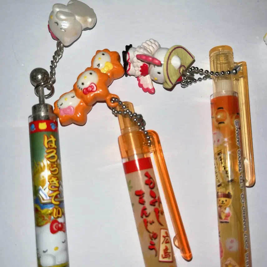 [BUNJANG] Classic Kitty Bundle Set Pen/Pencil/Strap / 일괄)고전키티샤프/볼펜/킽스/키티스트랩