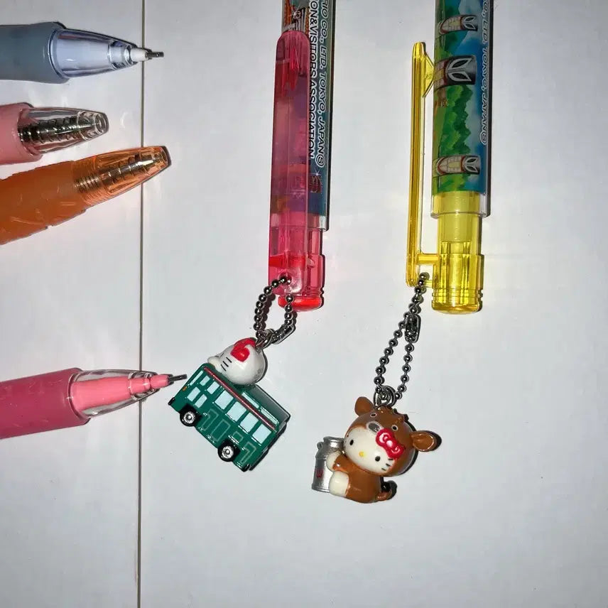 [BUNJANG] Classic Kitty Bundle Set Pen/Pencil/Strap / 일괄)고전키티샤프/볼펜/킽스/키티스트랩