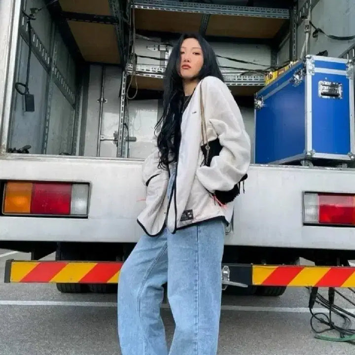 [BUNJANG] Tommy Hilfiger Fleece Jacket / 타미 노카라후리스 플리스자켓