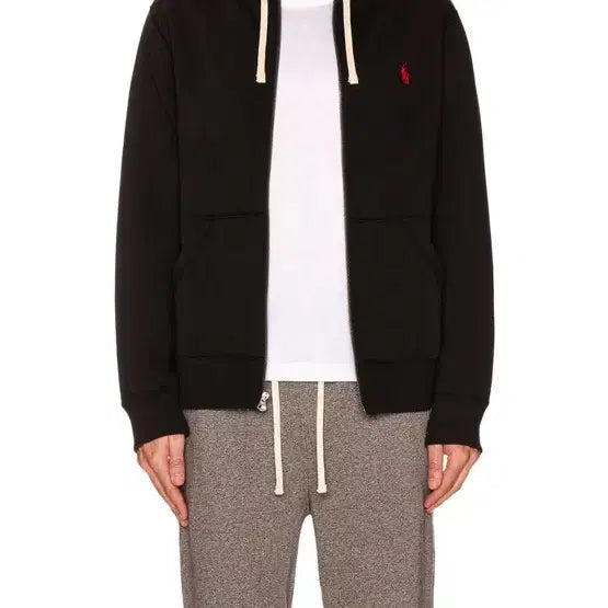 [BUNJANG] Polo Ralph Lauren Black Hoodie Zip-up / 폴로 랄프로렌 블랙 후드집업
