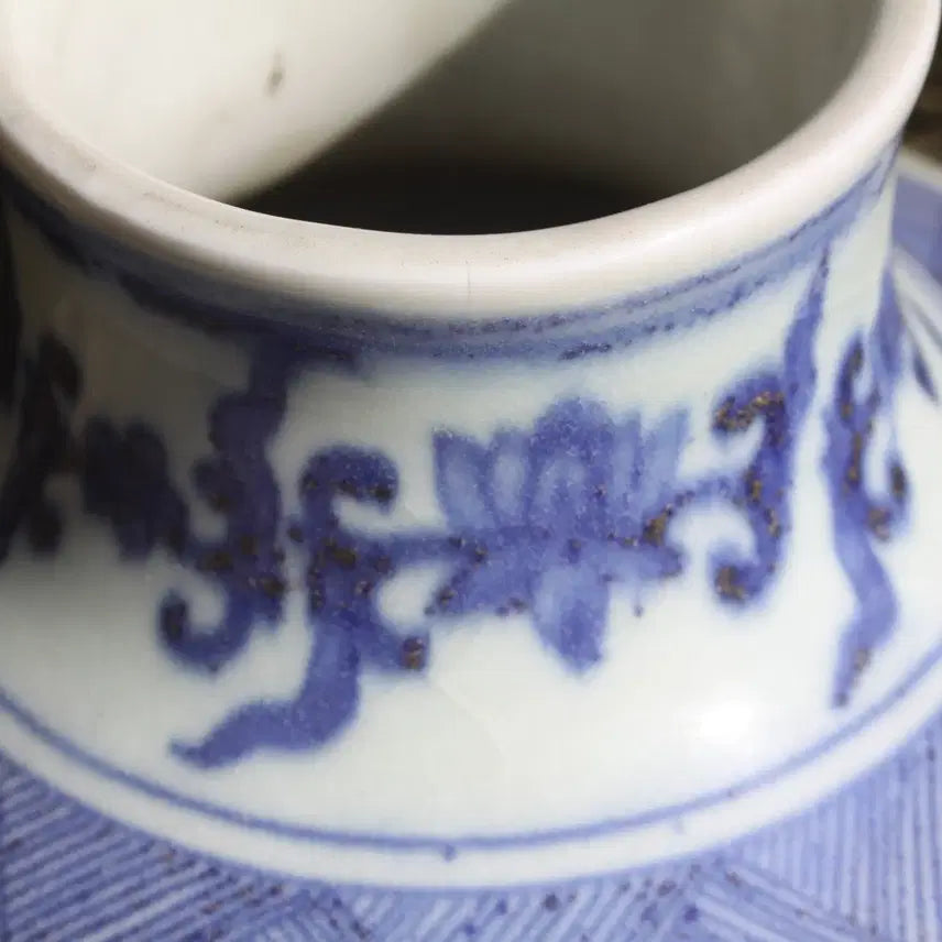 [BUNJANG] Chinese Porcelain Blue and White Dragon Vase / 중국도자기 청화 용문 화병