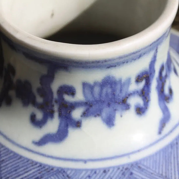 [BUNJANG] Chinese Porcelain Blue and White Dragon Vase / 중국도자기 청화 용문 화병