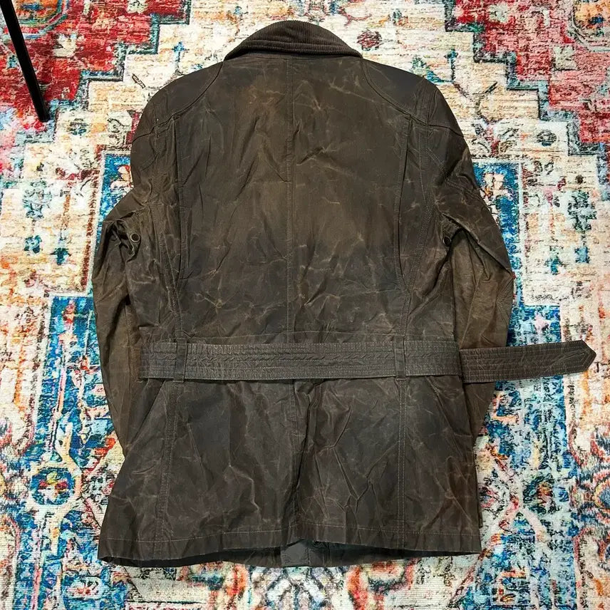 [BUNJANG] Polo Ralph Lauren Belted Waxed Jacket / [S] 폴로 랄프로렌 벨티드 왁스 코팅 자켓