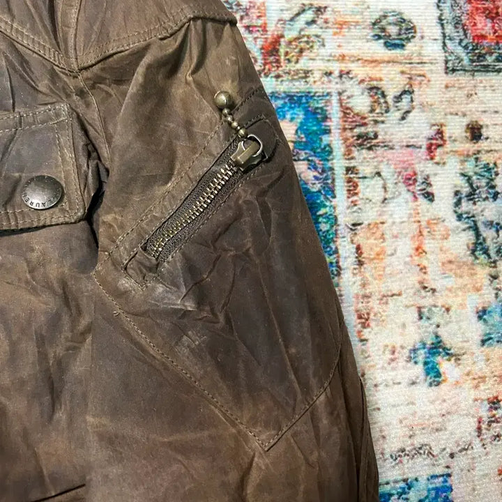 [BUNJANG] Polo Ralph Lauren Belted Waxed Jacket / [S] 폴로 랄프로렌 벨티드 왁스 코팅 자켓