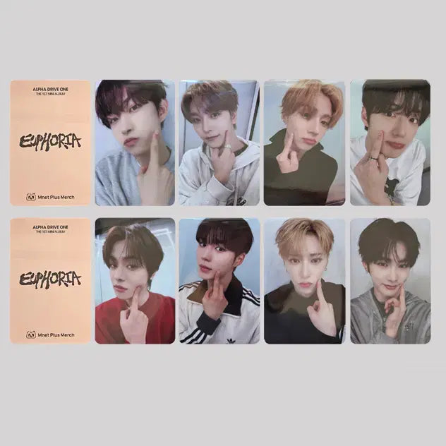 [BUNJANG] Alpha Drive One Photocard 8-Piece Set / (8종세트) 알파드라이브원 포토카드 Mnet Plus Merch