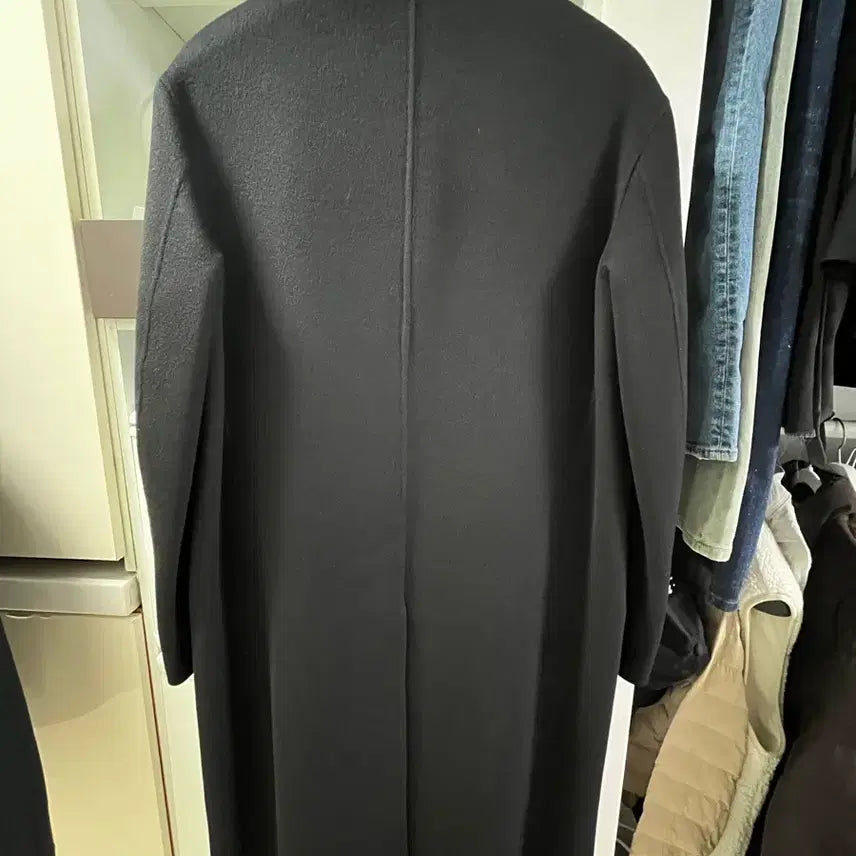 [BUNJANG] MAMAGARI 20FW Double Coat Black / 마마가리 / 20fw 백패딩 더블 코트 블랙 / 50