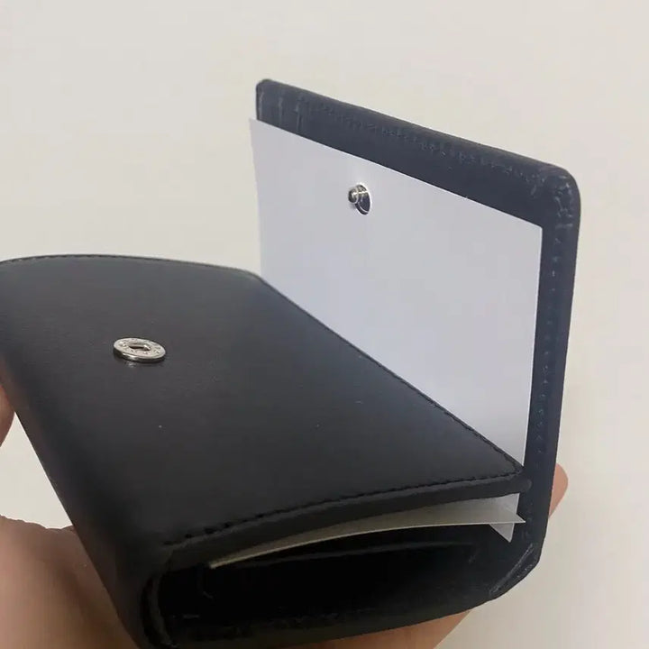 [BUNJANG] Hysteric Glamour Logo Studded Leather Wallet / 히스테릭글래머 지갑 로고 스터드 3단 가죽지갑