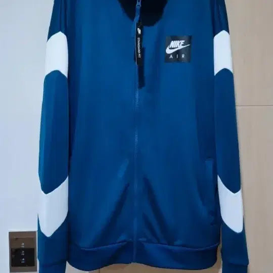 [BUNJANG] Nike Air Blouson Jacket Blue/White Size 105 / 나이키 에어 블루종 자켓 블루/화이트 실105