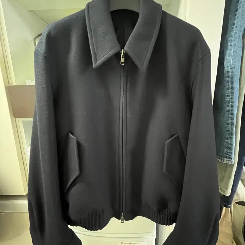 [SOLD OUT] 마마가리 / 23fw 포트베이 울 블루종 다크네이비 / 48