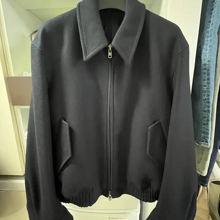 [SOLD OUT] 마마가리 / 23fw 포트베이 울 블루종 다크네이비 / 48