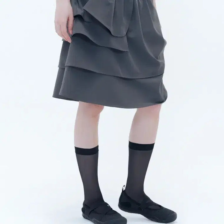 [BUNJANG] Miseki Seoul Skirt Charcoal / 미세키서울 스커트 챠콜 새상품 판매