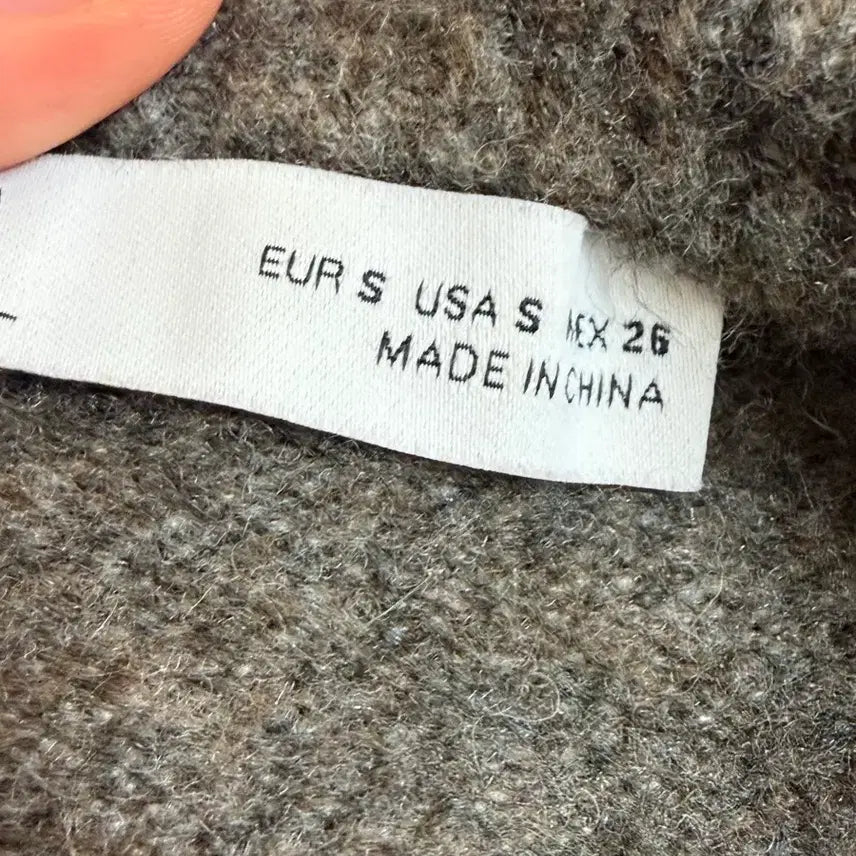 [BUNJANG] ZARA Gray Knit Cardigan S / 자라 그레이 니트 가디건S