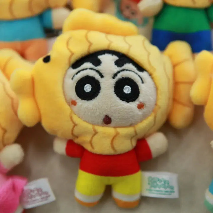 [BUNJANG] Shin-chan Fish-Shaped Bun Hat Doll Keyring 8cm (5 Characters) / 신상 짱구 붕어빵 모자 인형 키링 8cm 5종