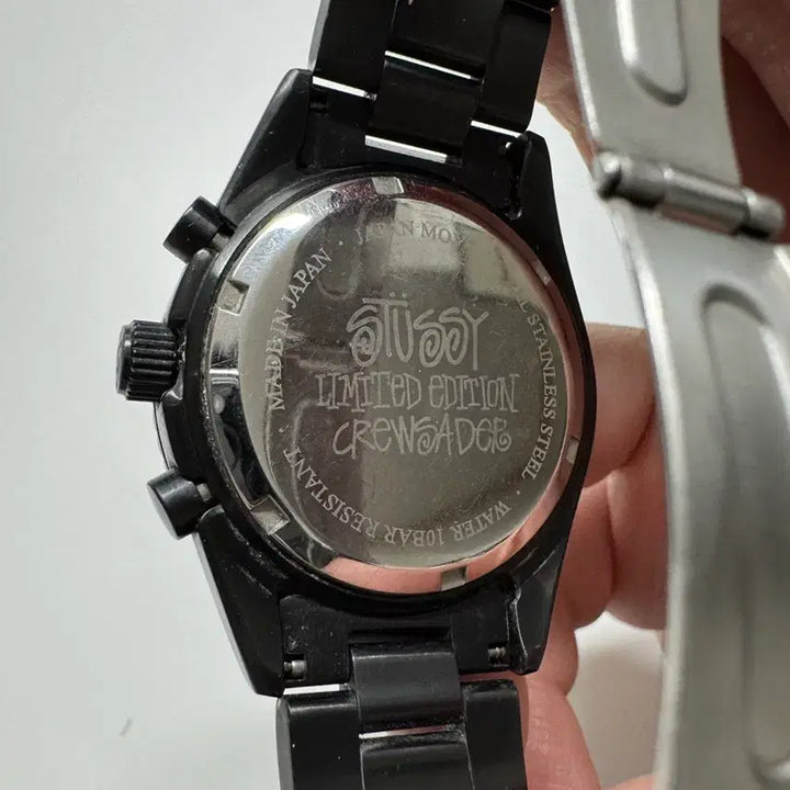 [BUNJANG] Stussy Chronograph Watch / 스투시 올블랙 크로노그래프 시계