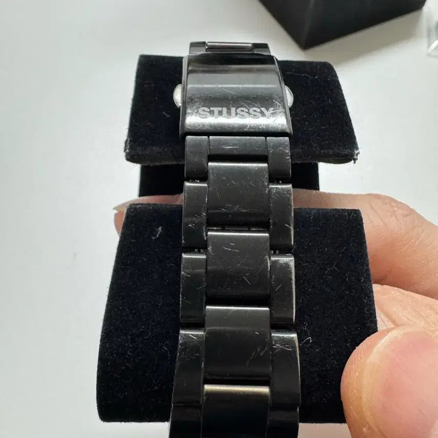 [BUNJANG] Stussy Chronograph Watch / 스투시 올블랙 크로노그래프 시계