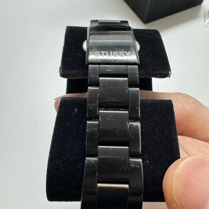 [BUNJANG] Stussy Chronograph Watch / 스투시 올블랙 크로노그래프 시계