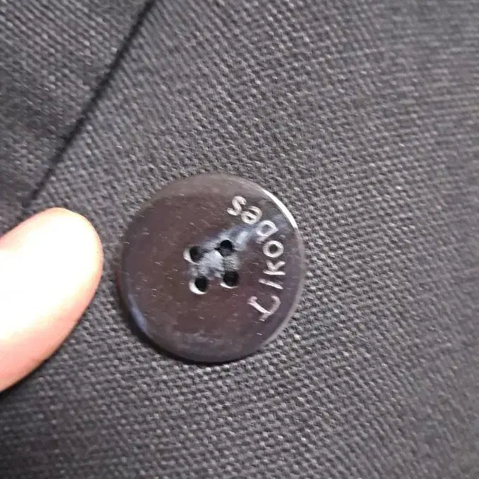 [BUNJANG] Ricobenes 단 Double Button Jacket (Black) / 리코베스단  반팔 더블 버튼 자켓 블랙 55 66