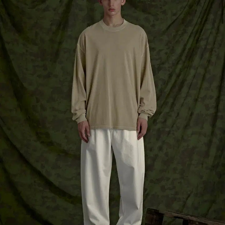 [BUNJANG] Z-FLISH Long Sleeve Beige / 지플리시 피그먼트 롱 슬리브 베이지 새제품미개봉 판매합니다