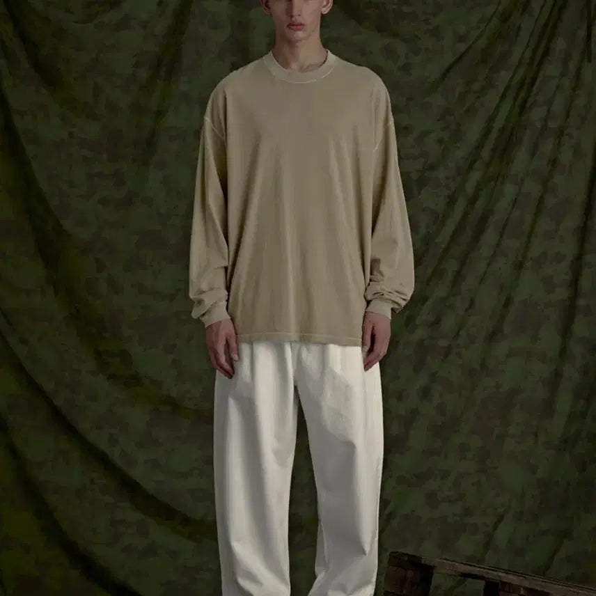 [BUNJANG] Z-FLISH Long Sleeve Beige / 지플리시 피그먼트 롱 슬리브 베이지 새제품미개봉 판매합니다