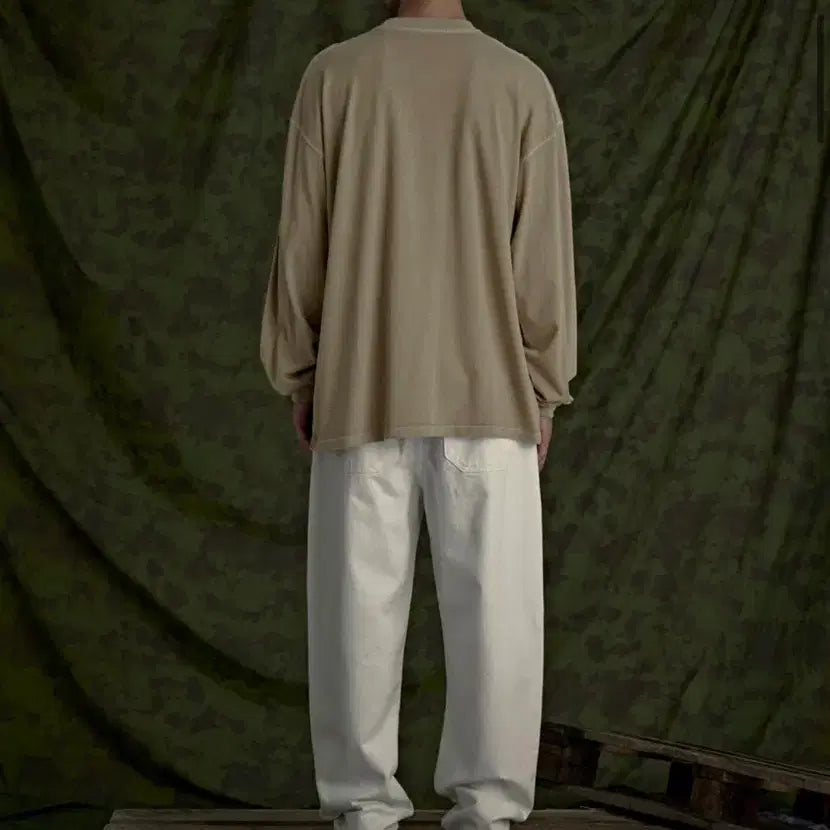 [BUNJANG] Z-FLISH Long Sleeve Beige / 지플리시 피그먼트 롱 슬리브 베이지 새제품미개봉 판매합니다