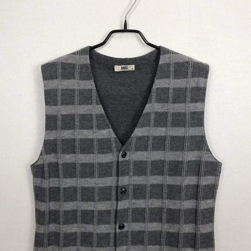 [BUNJANG] DAKS Pure Wool V-Neck Vest (Men&