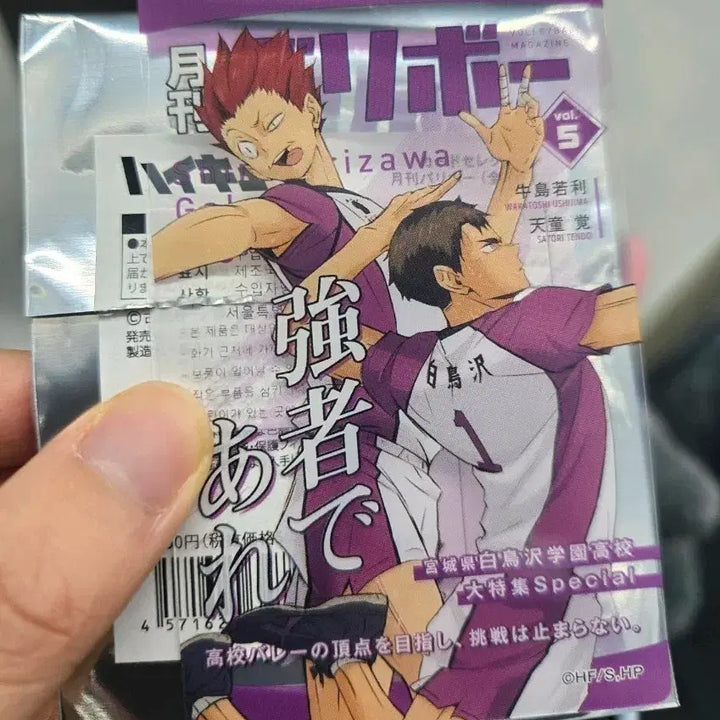 [BUNJANG] Haikyu!! Shiratorizawa Clear Card / 하이큐 월간 발리볼 월간 배구 클리어 카드 시라토리자와