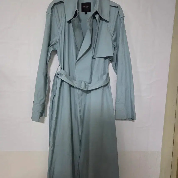 [BUNJANG] Theory Light Blue Trench Coat / Theory 띠어리 라이트블루 트렌치코트