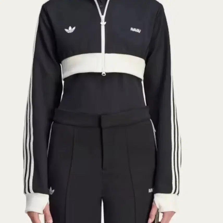 [BUNJANG] Adidas avavav Crop Track Top / (L)아디다스 avavav 크롭 트랙탑 블랙컬러