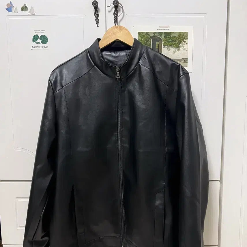 [BUNJANG] Generic Leather Jacket - Spring/Autumn Outerwear / 남성 가죽자켓 레더자켓 레자, 봄자켓, 간절기, 아우터 XL