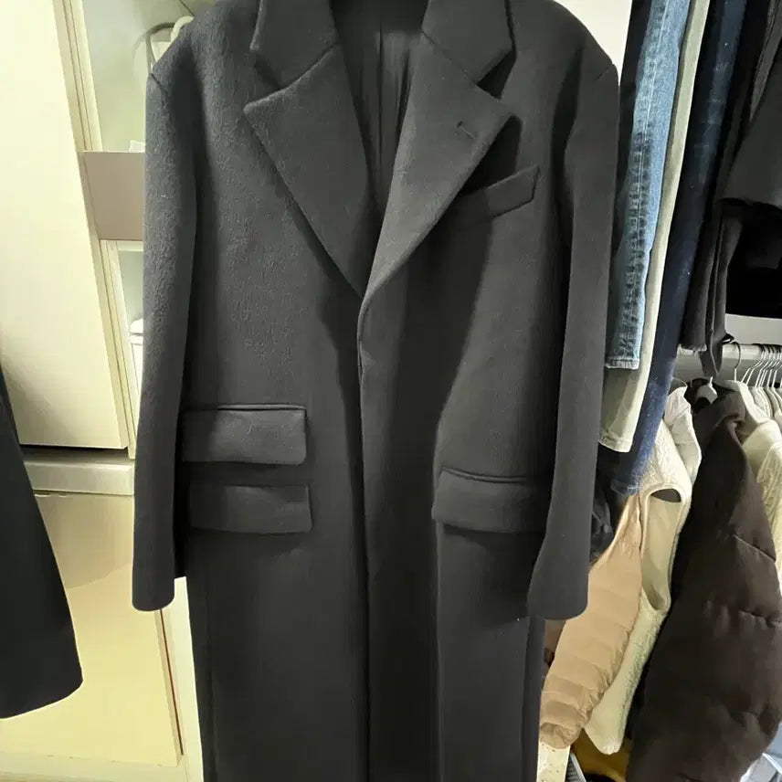 [BUNJANG] Mama Gari Saint Laurent Rose Coat Sample / 마마가리 / 24fw 생로랑 블랙핑크 로제 코트 샘플 / 48-50