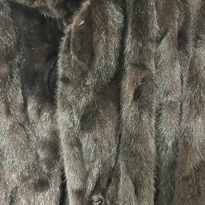 [BUNJANG] Mink Jacket Black / (55)진도 엘페 밍크자켓 블랙