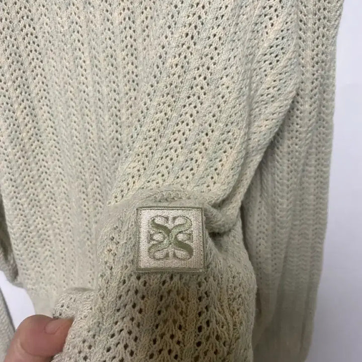 [BUNJANG] SATUR Natural Messed Knit Top / [SATUR] 세터 네츄럴 메시드 니트 L사이즈