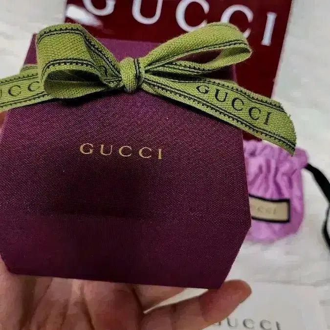 [BUNJANG] Jewelry Box with Dust Bag Set / 21-1)구찌반지박스쥬얼리박스 패브릭박스더스트풀셋