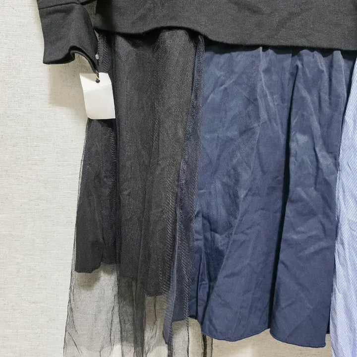 [BUNJANG] Layered Hooded Dress / 레이어드 후드 원피스