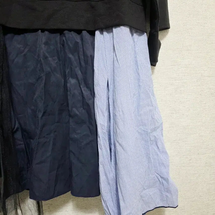 [BUNJANG] Layered Hooded Dress / 레이어드 후드 원피스