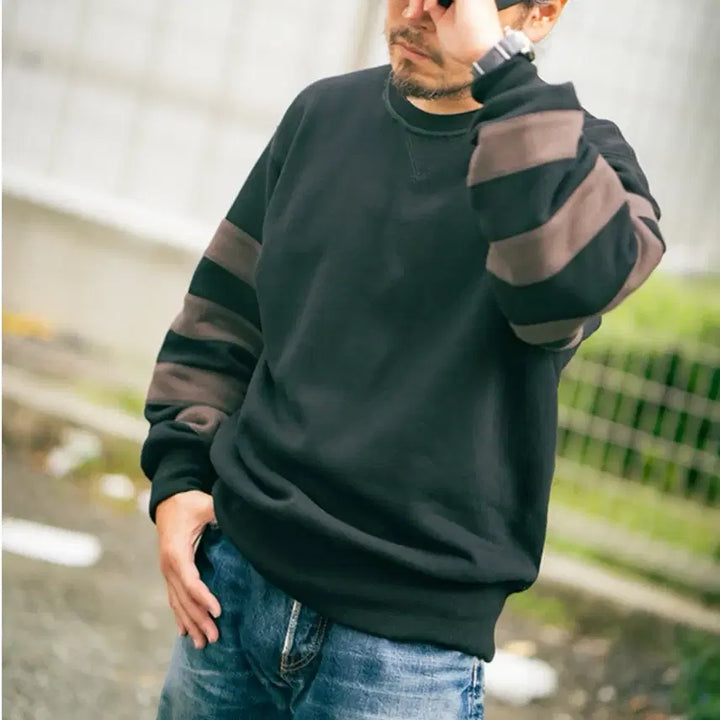 [SOLD OUT] BUCO 스트라이프슬리브 스웻 리얼맥코이