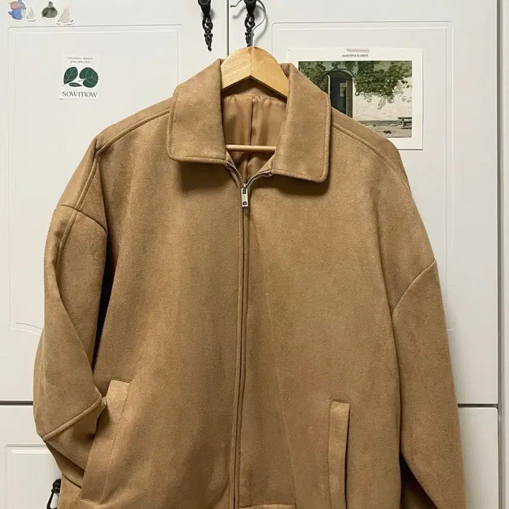 [BUNJANG] Irony Pornos Suede Two-Way Zip-Up Jacket / 새것) 스웨이드 자켓 봄jk 아우터 집업 투웨이 자켓/ 아이러니포르노