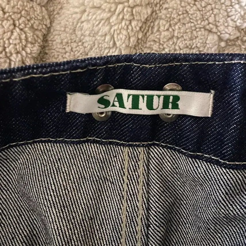 [SOLD OUT] [SATUR] 세터 포켓 디테일 레직기 데님팬츠 M사이즈