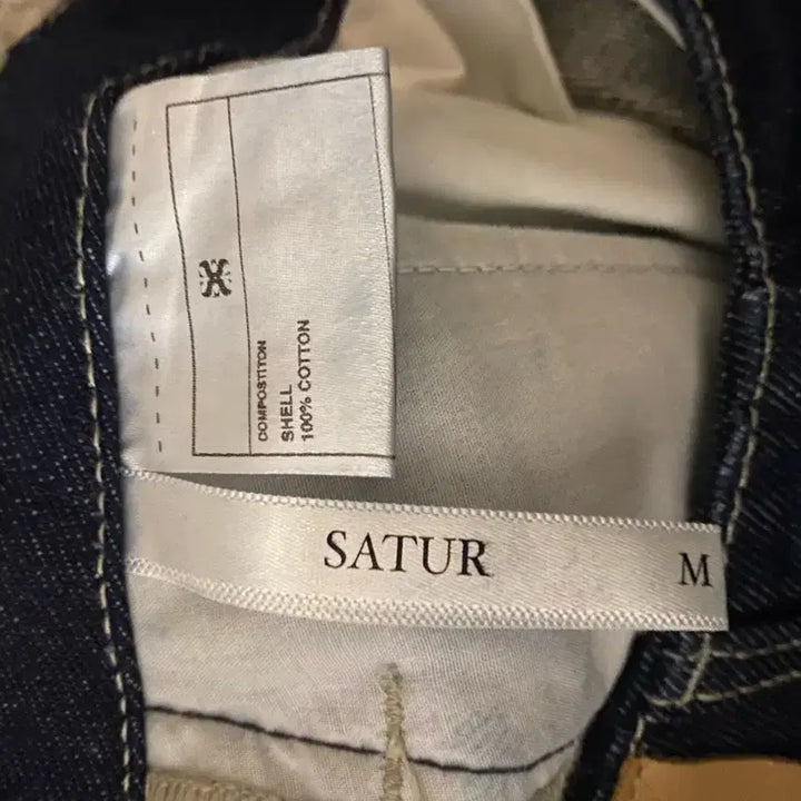 [SOLD OUT] [SATUR] 세터 포켓 디테일 레직기 데님팬츠 M사이즈