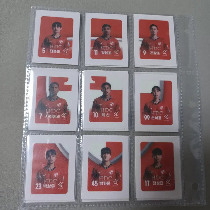 [BUNJANG] Busan IPark K-League Player Sticker Set / 부산 아이파크  K리그 선수 띠부씰