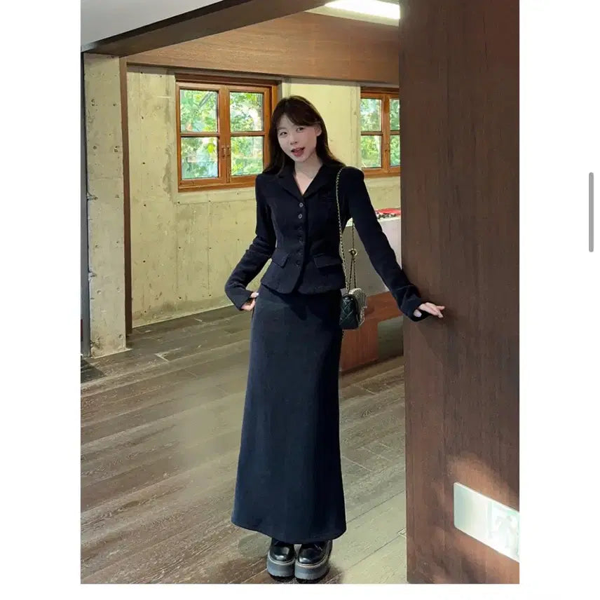 [BUNJANG] Corduroy Slim Fit Jacket - Winter Guest Look / 봄 가을 겨울 하객룩 코듀로이 슬림핏 자켓 겨울하객룩