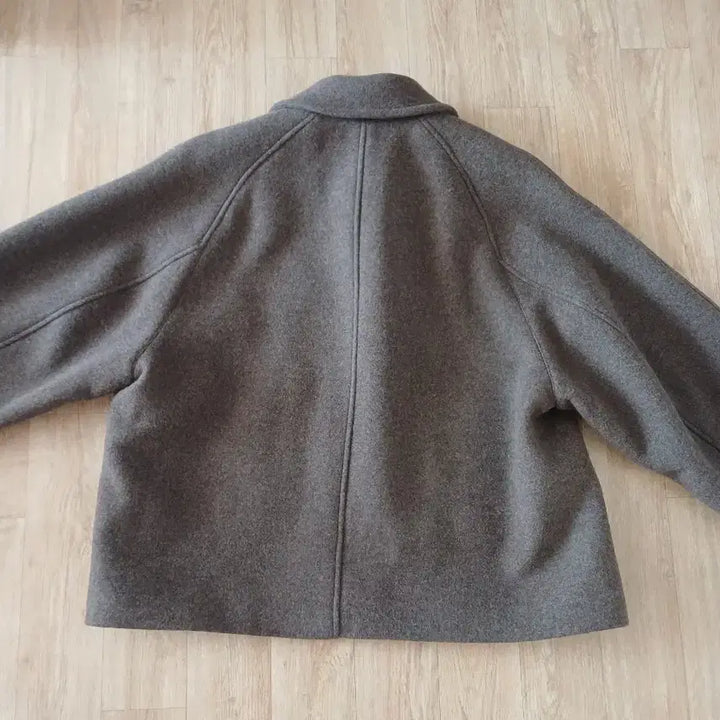 [BUNJANG] Facade Pattern Oversized Cashmere Half Coat Melange Brown XS / 파사드패턴 오버핏 캐시미어 하프 코트 멜란지 브라운 xs