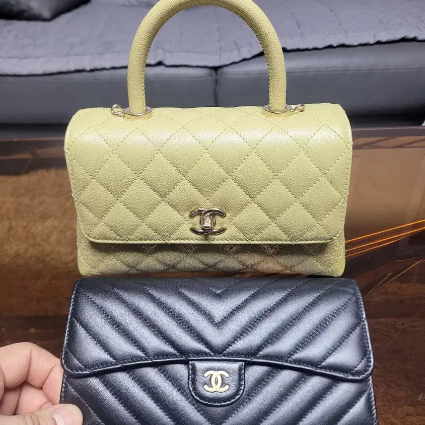 [BUNJANG] Chanel Chevron Long Wallet Black / 샤넬 쉐브론 장지갑 블랙