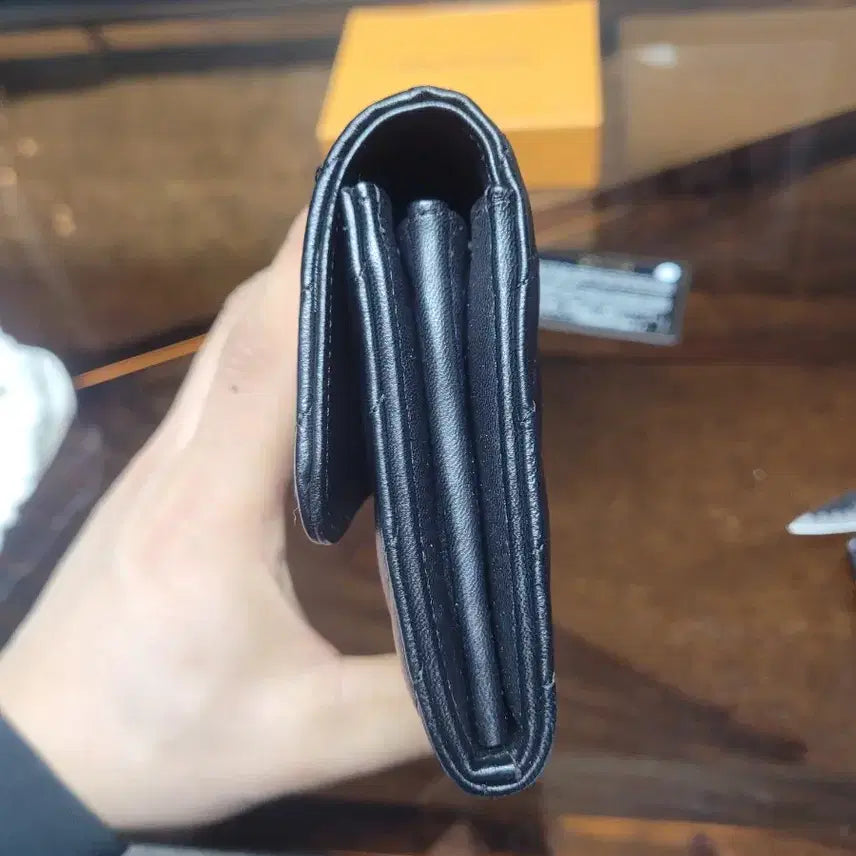 [BUNJANG] Chanel Chevron Long Wallet Black / 샤넬 쉐브론 장지갑 블랙