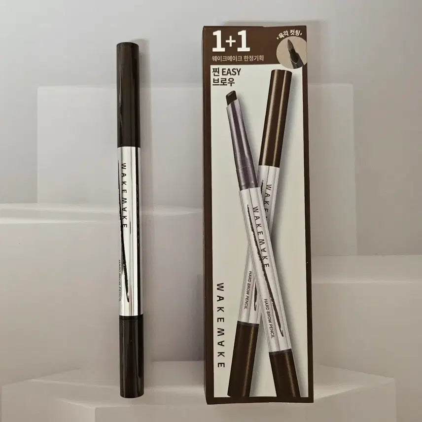 [BUNJANG] WAKE MAKE Natural Hard Brow Pencil 01 Dark Brown / 새상품 웨이크메이크 내추럴 하드 브로우 펜슬 01 다크 브라운