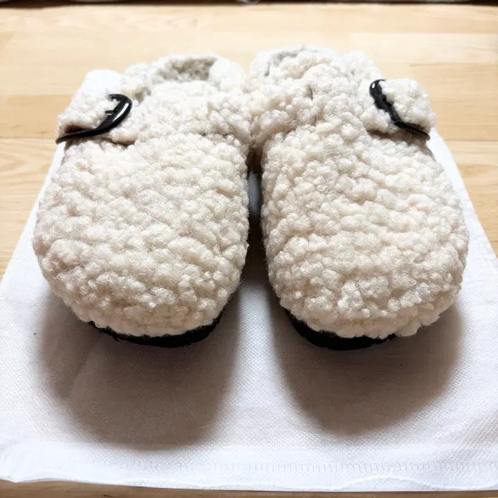 [BUNJANG] Unbranded Sherpa Fleece Slippers (240) / [새상품] 뽀글이 양털 퍼 슬리퍼 (240)