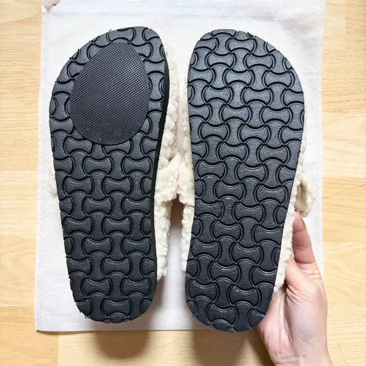[BUNJANG] Unbranded Sherpa Fleece Slippers (240) / [새상품] 뽀글이 양털 퍼 슬리퍼 (240)